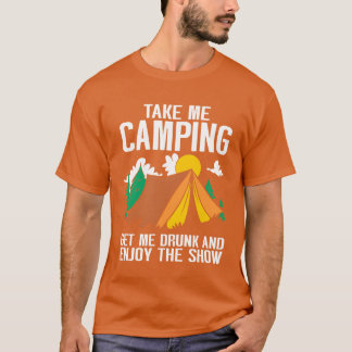 Camping Campfire Camper friends Tシャツ