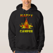 Camping   Camping  with Sayings Happy Camper パーカ (正面)