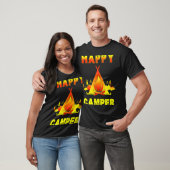 Camping   Camping  with Sayings Happy Camper Tシャツ (ユニセックス)