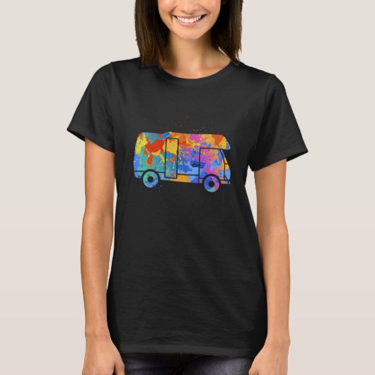 Camping Car Graphic  Women Kids Camper Clothing  1 Tシャツ (正面)