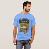 Camping Car J peu Pas Je Me Barre En Camping famil Tシャツ (正面フル)
