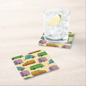 Camping caravans スクエアペーパーコースター (インサイチュ)