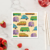 Camping caravans スタンダードカクテルナプキン (インサイチュ)