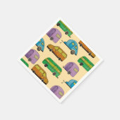 Camping caravans スタンダードカクテルナプキン (角)