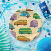 Camping caravans ペーパープレート (パーティー)