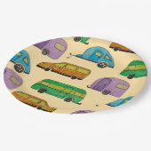 Camping caravans ペーパープレート (アングル)