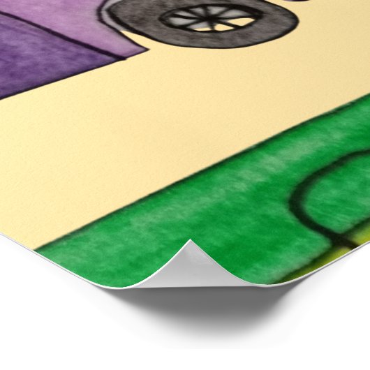 Camping caravans ポスター (角)