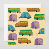 Camping caravans 招待状 (正面/裏面)