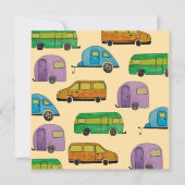 Camping caravans 招待状 (正面)