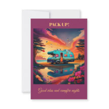 Camping Card: Outdoors Adventure Note Card