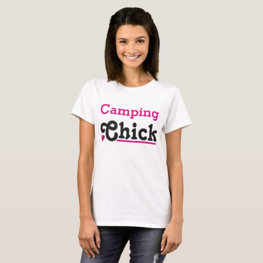Camping Chick Tシャツ (正面フル)