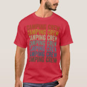 Camping Crew Camping Crew Camping Matching retro Tシャツ (正面)