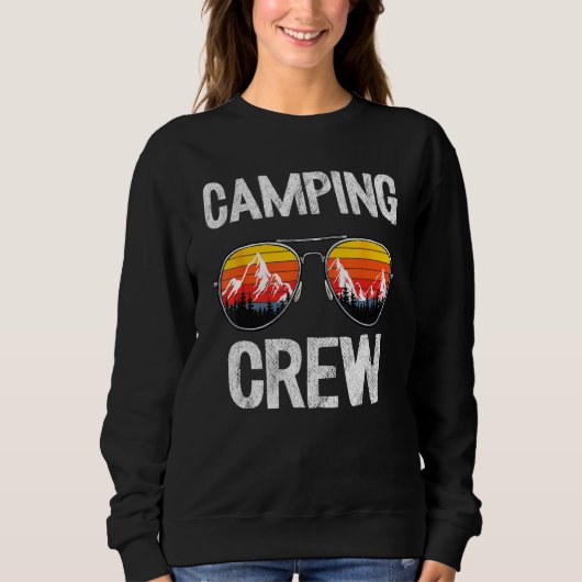 Camping Crew Cousin Camp Matching Family Vacation  スウェットシャツ (正面)