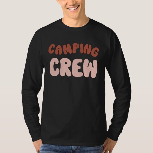 Camping Crew Family Camping Trip Matching Group Ca Tシャツ (正面)