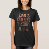Camping Dad Father's Day Funny Hiking Adventure Fi Tシャツ (正面)