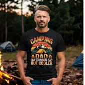 Camping Dad Like a Normal Dad But Cooler Retro Tシャツ