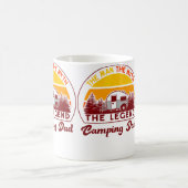 Camping Dad Motorhome Caravan Camper Dad コーヒーマグカップ (中央)