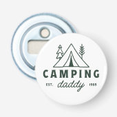 Camping daddy dad camper father green 栓抜き (正面)