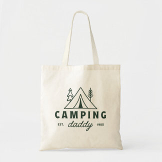 Camping daddy dad forest camper funny father トートバッグ