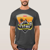 Camping day retro tシャツ (正面)