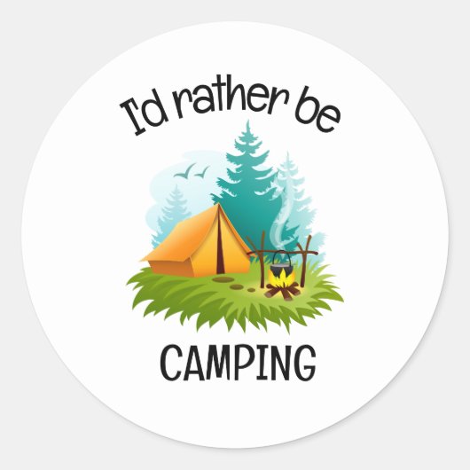 Camping Design  ラウンドシール (正面)