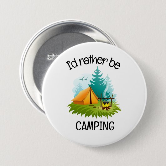 Camping Design  缶バッジ (正面&裏面)