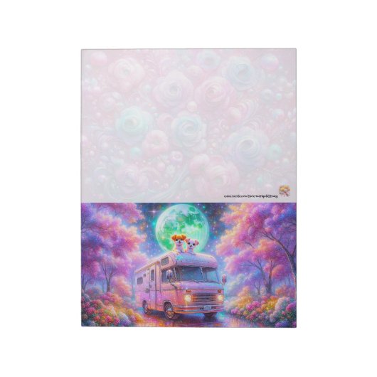 Camping Dogs ノートパッド (回転)