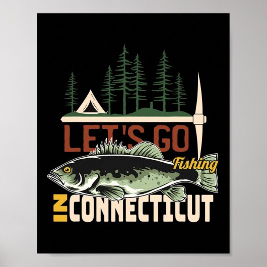 Camping Fishing In Connecticut - Nature Connecticu ポスター (正面)