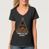 Camping for a New Adventure Camper Vacation Camp T Tシャツ (正面)