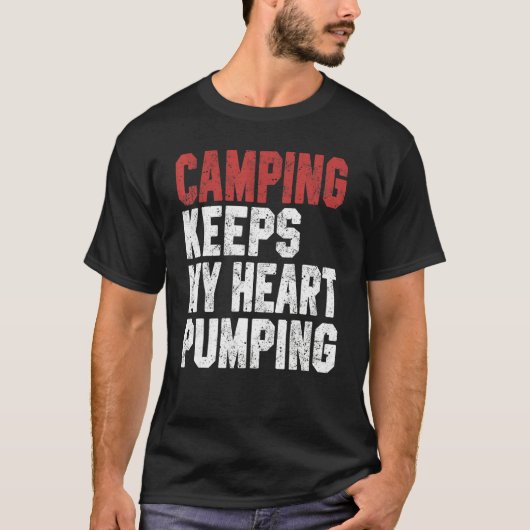 Camping  For Men Women Trip RV Vacation Hiker Tシャツ (正面)