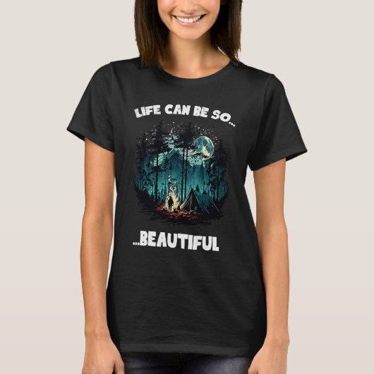 Camping Forest World Explore Backpacker Nature Ten Tシャツ (正面)