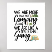 Camping Friends Like A Small Gang Wall Decor ポスター (正面)