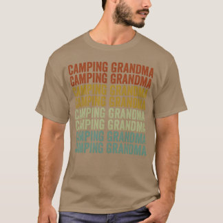 Camping Grandma Rv Camper Camping Grandma Glamping Tシャツ