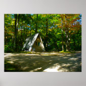 Camping in an A-Frame Cabin ポスター (正面)
