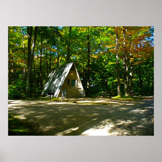 Camping in an A-Frame Cabin ポスター (正面)
