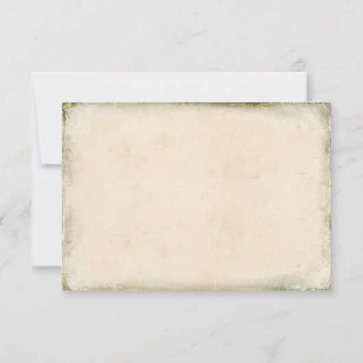 Camping in the woods Wedding RSVPカード (裏面)