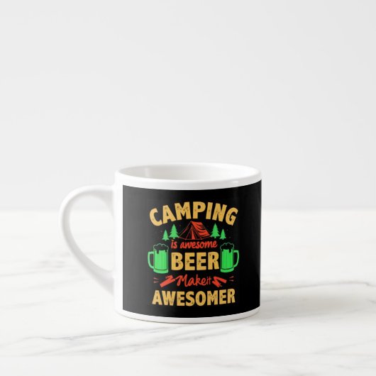 Camping is Awesome Beer Make it Awesomer-67688 エスプレッソカップ (左)