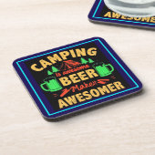 Camping is Awesome Beer Make it Awesomer-67688 コースター (左側)