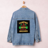 Camping is Awesome Beer Make it Awesomer-67688 デニムジャケット (ハンガー)
