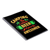 Camping is Awesome Beer Make it Awesomer-67688 ノートブック (右側)