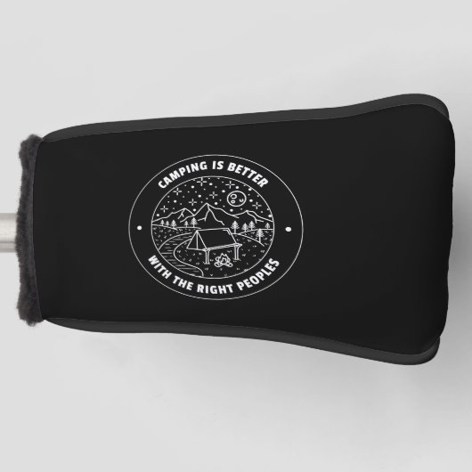 Camping is better with the right...Putter cover ゴルフヘッドカバー (正面)