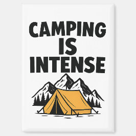 Camping Is Intense Kitchen Magnet マグネット