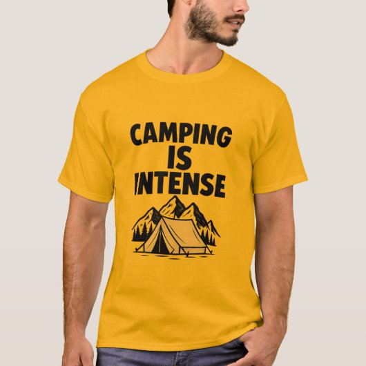 Camping Is Intense Men's Premium Tシャツ (正面)