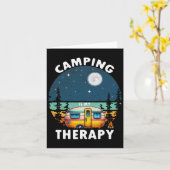 Camping Is My Therapy  カード (黄色い花)