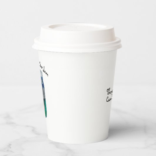 Camping is Our Jam Tent and Mountains in Jar 紙コップ (左)