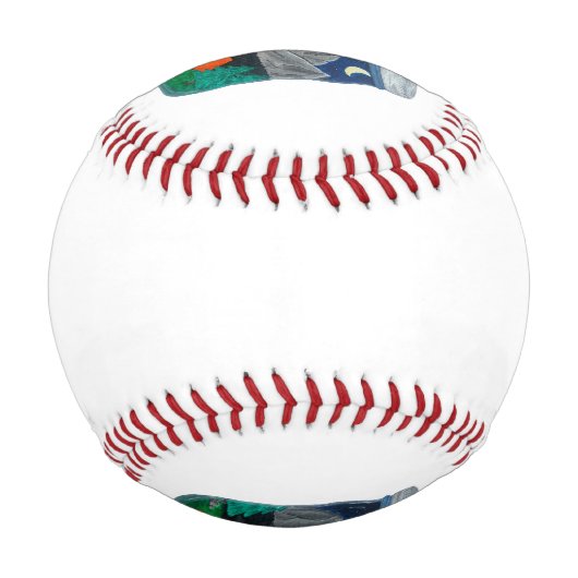 Camping is Our Jam Tent and Mountains in Jar 野球ボール (裏面)