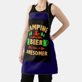 Camping is Swesome Beer Make it Aesomer-45676  エプロン (インサイチュ)
