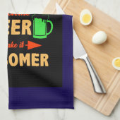 Camping is Swesome Beer Make it Aesomer-45676  キッチンタオル (四つ折り)