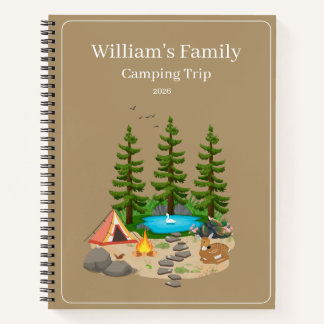 Camping Journal With Camping Illustration ノートブック