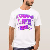 Camping Leben ist das beste Leben Tシャツ (正面)